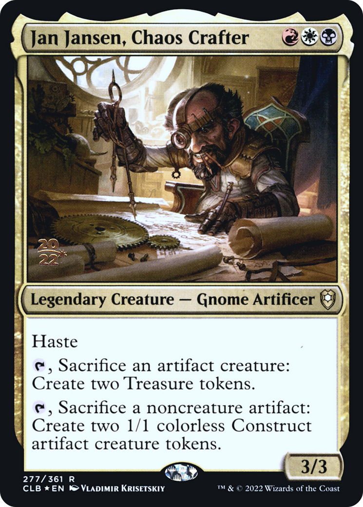 Jan Jansen, Chaos Crafter (PRE-277) [Battle for Baldur's Gate Promos] Foil