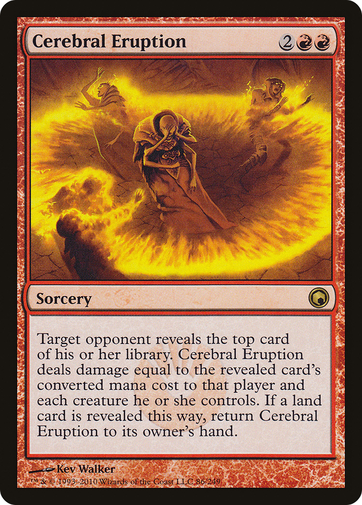 Cerebral Eruption (SOM-086) [Scars of Mirrodin] Foil