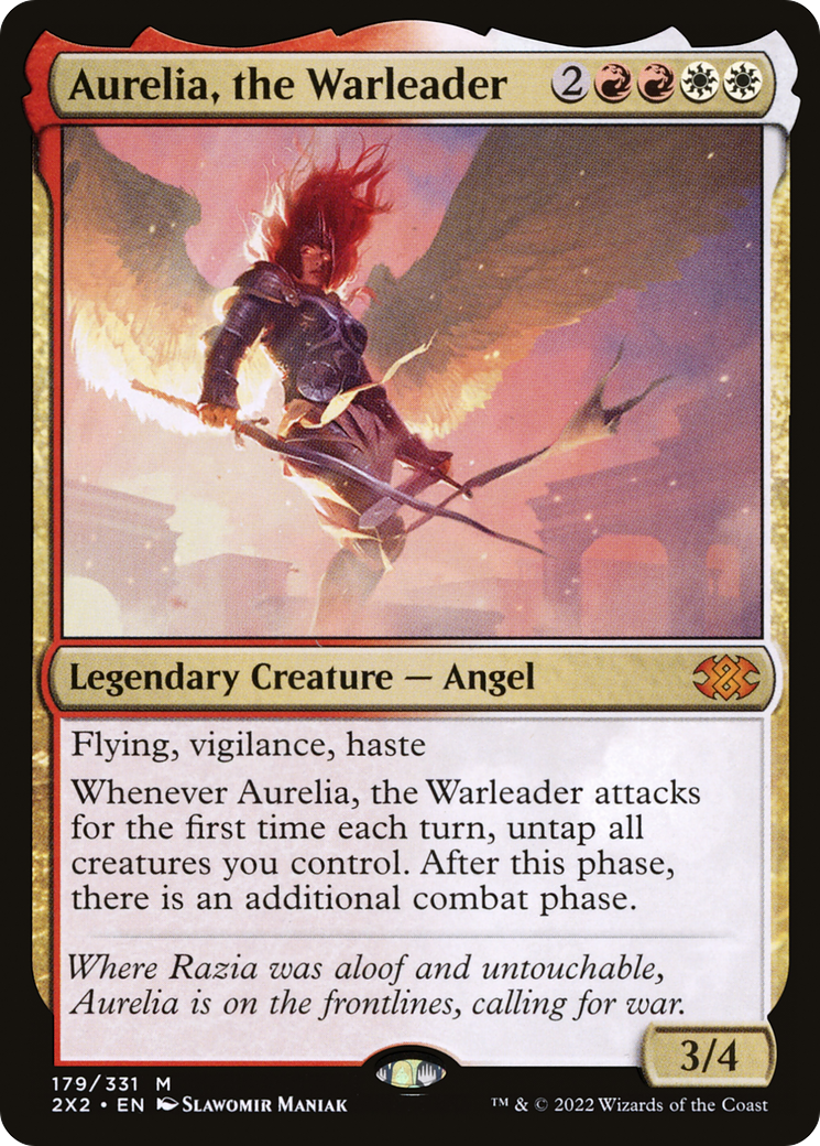Aurelia, the Warleader (2X2-179) [Double Masters 2022] Foil