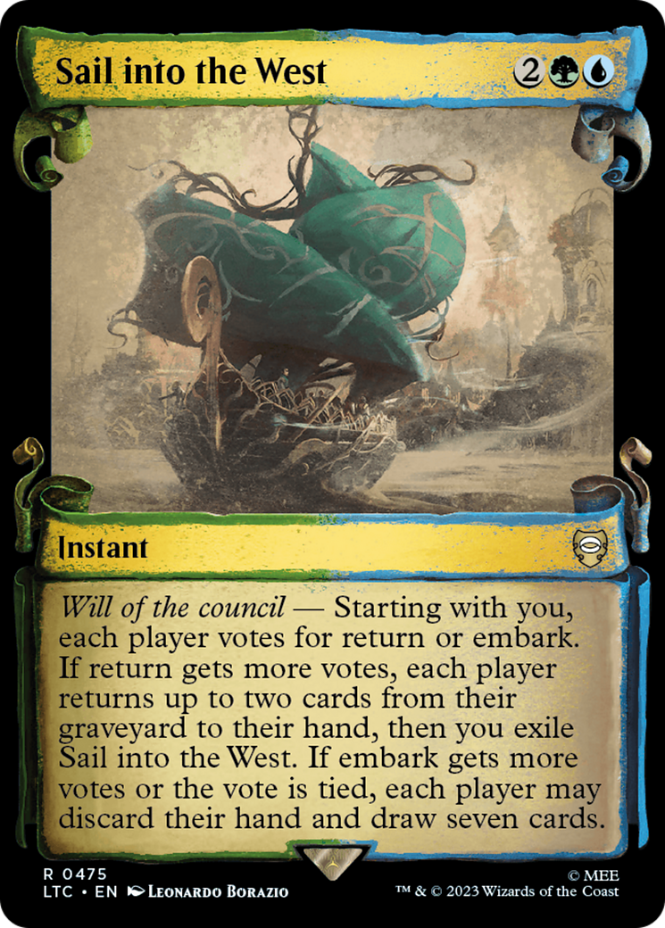 Sail into the West (LTC-475) [Tales of Middle-earth Commander]: (Showcase)