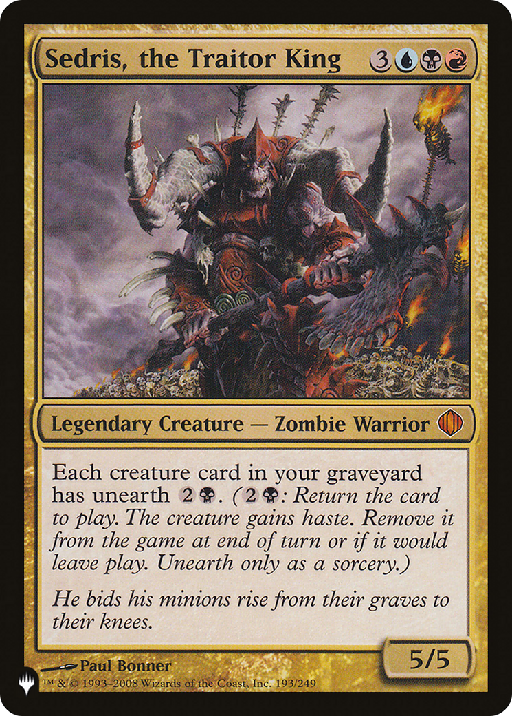Sedris, the Traitor King (LIST-ALA-193) [The List]