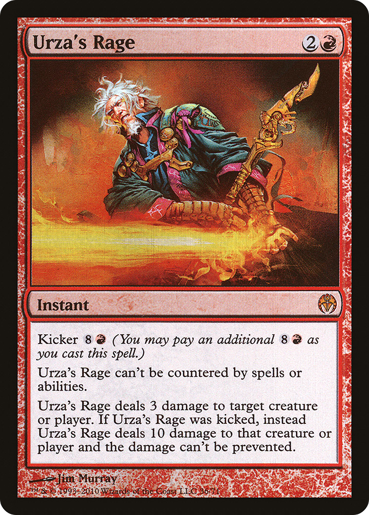 Urza's Rage (DDE-036) [Duel Decks: Phyrexia vs. the Coalition] Foil