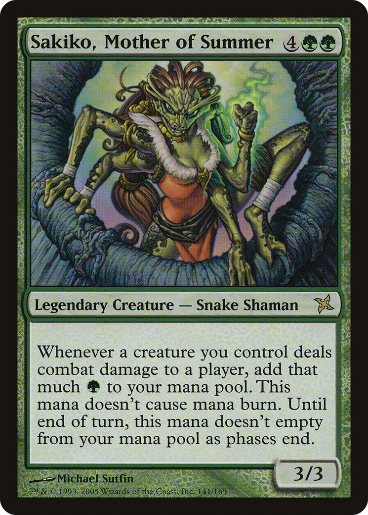 Sakiko, Mother of Summer (BOK-141) [Betrayers of Kamigawa] Foil