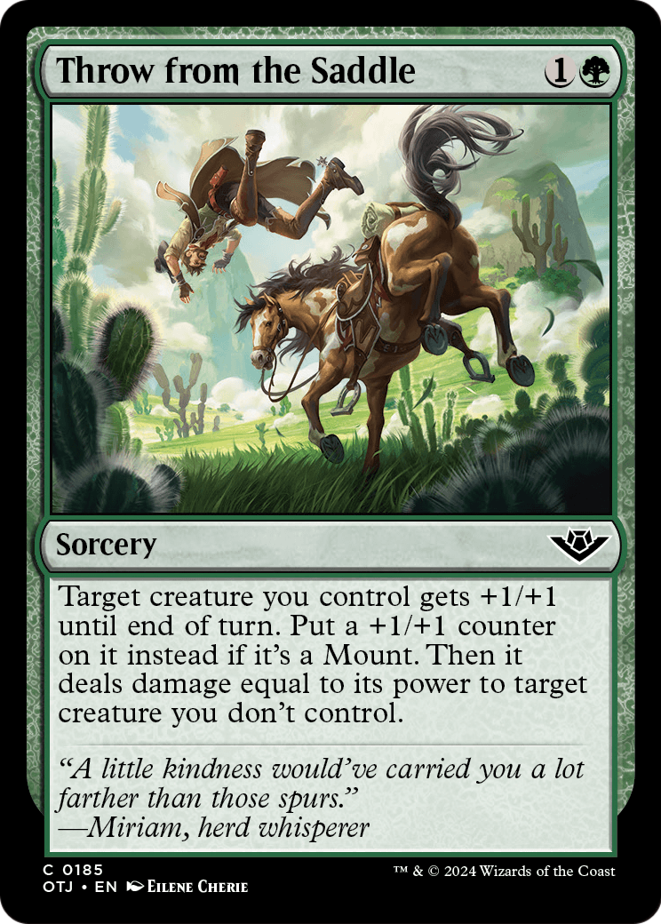 Throw from the Saddle (OTJ-185) [Outlaws of Thunder Junction] Foil