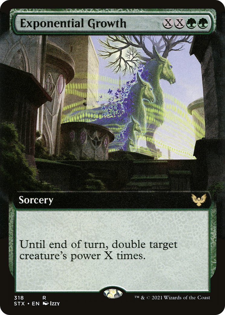 Exponential Growth (Extended Art) (STX-318) [Strixhaven: School of Mages]