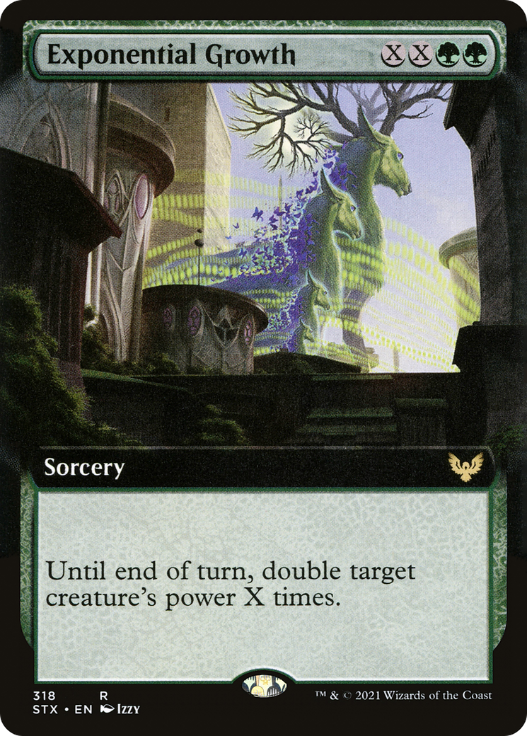 Exponential Growth (STX-318) [Strixhaven: School of Mages]: (Extended Art)