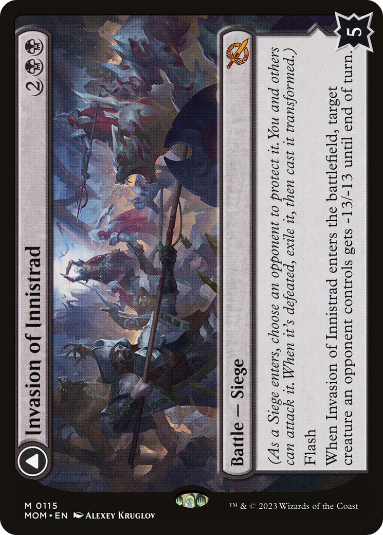 Invasion of Innistrad // Deluge of the Dead (MOM-115) [March of the Machine] Foil