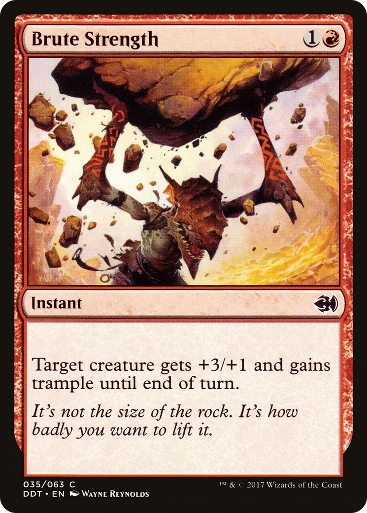 Brute Strength (DDT-035) [Duel Decks: Merfolk vs. Goblins]
