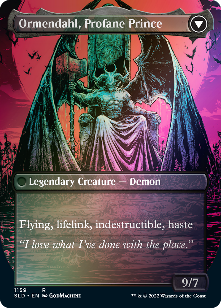 Westvale Abbey // Ormendahl, Profane Prince (SLD-1159) [Secret Lair Drop] (Borderless) Foil