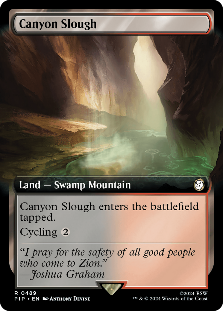 Canyon Slough (PIP-489) [Fallout]: (Extended Art) Foil