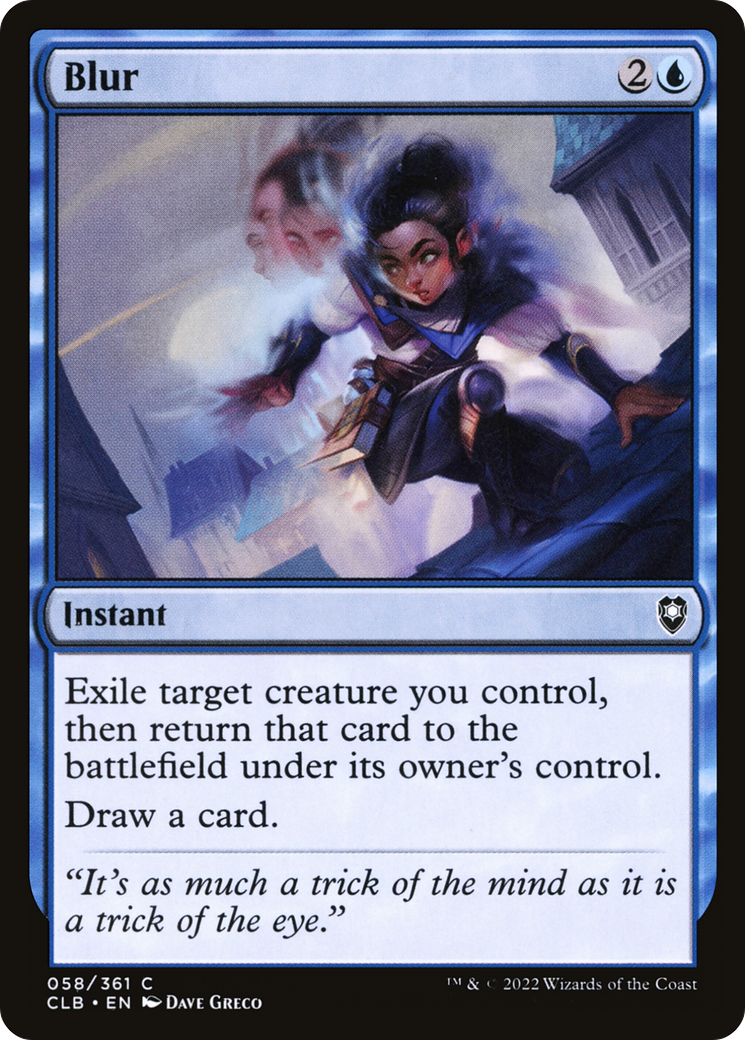 Blur (CLB-058) [Commander Legends: Battle for Baldur's Gate]