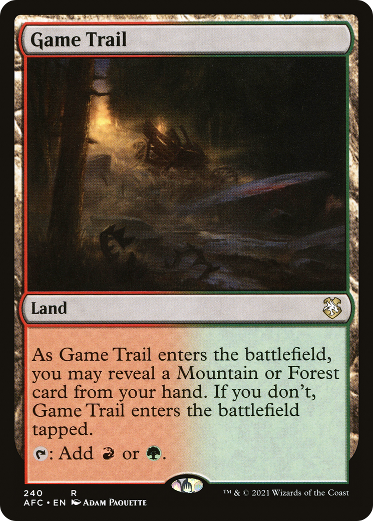 Game Trail (AFC-240) [Forgotten Realms Commander]