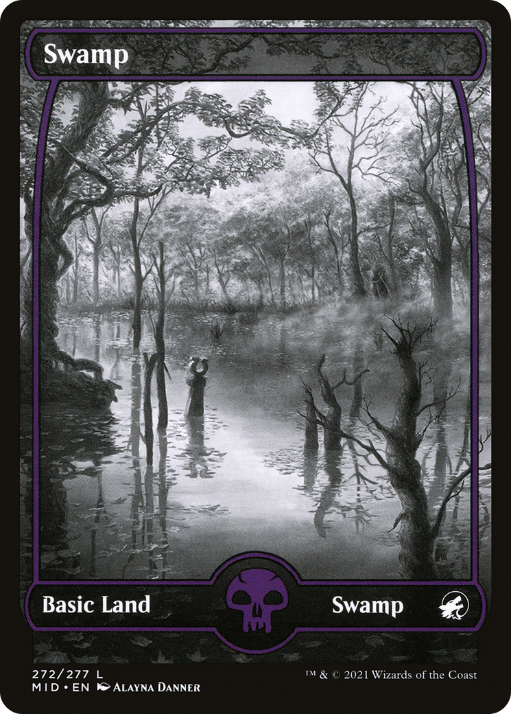Swamp (MID-272) [Innistrad: Midnight Hunt]: (Full Art, Showcase) Foil