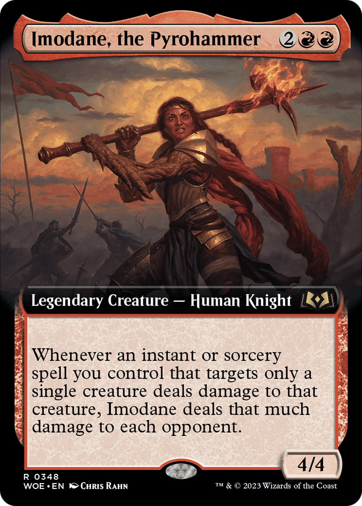 Imodane, the Pyrohammer (WOE-348) [Wilds of Eldraine]: (Extended Art)