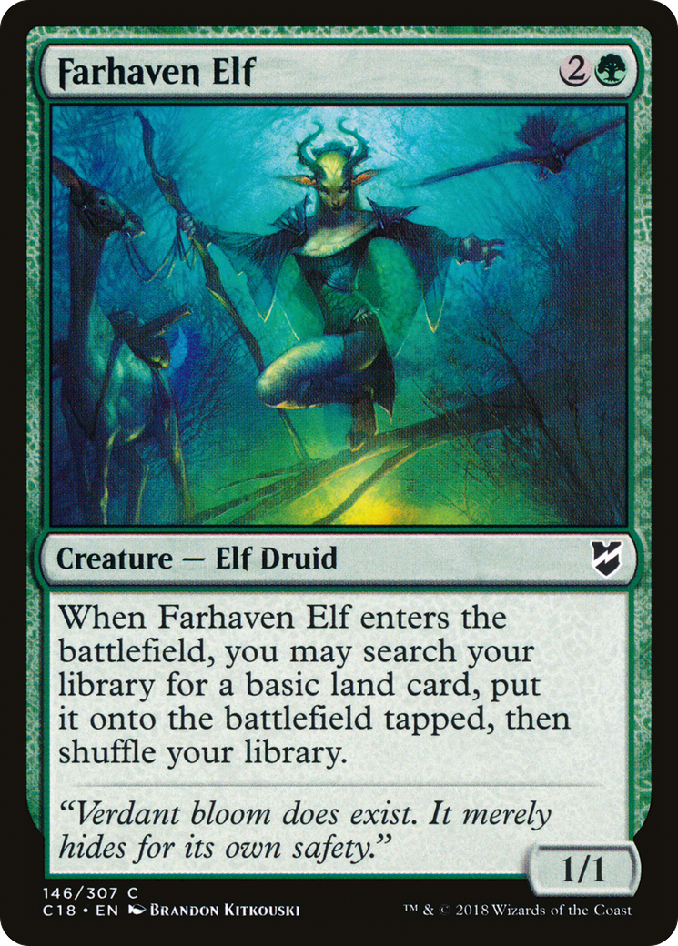 Farhaven Elf (C18-146) [Commander 2018]