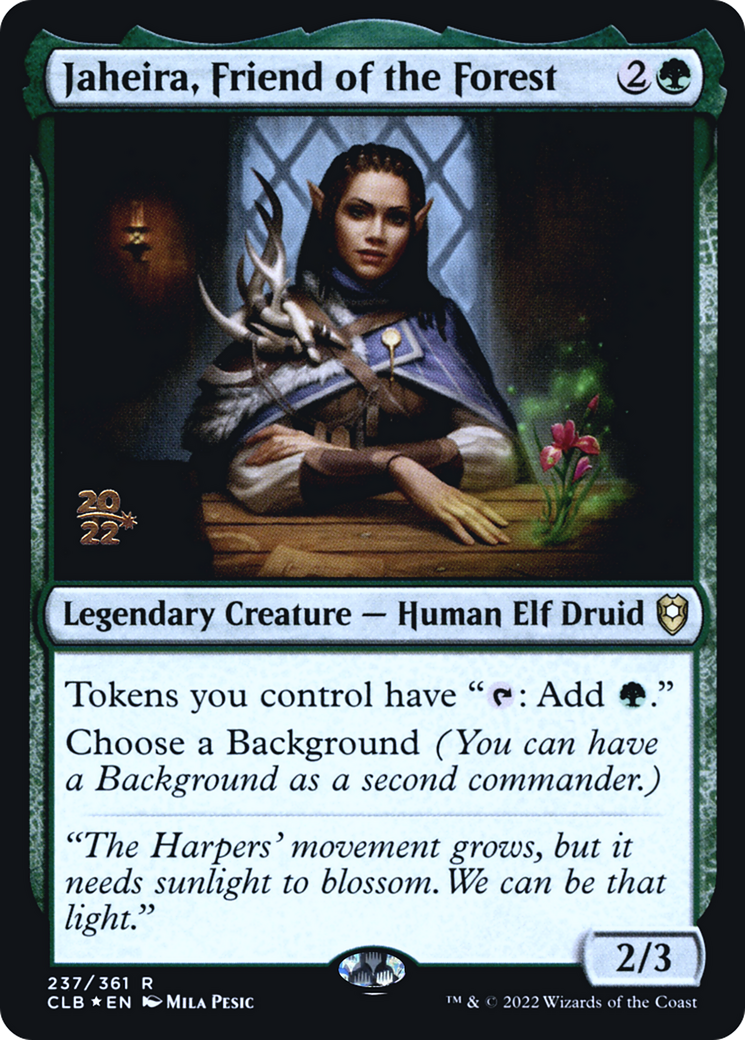 Jaheira, Friend of the Forest (PRE-237) [Battle for Baldur's Gate Promos] Foil