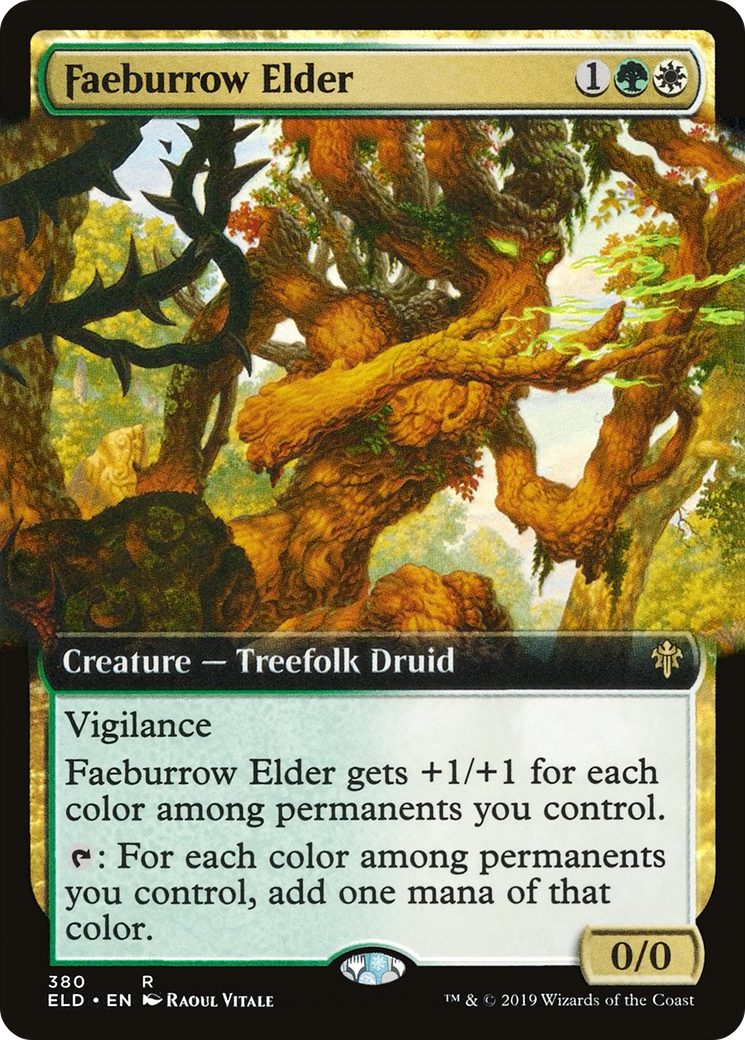 Faeburrow Elder (Extended Art) (ELD-380) [Throne of Eldraine]