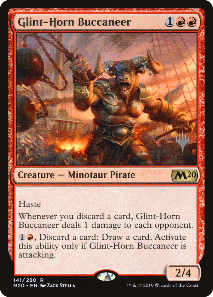 Glint-Horn Buccaneer (PPM20-141P) [Promo Pack: Core Set 2020 Promos]