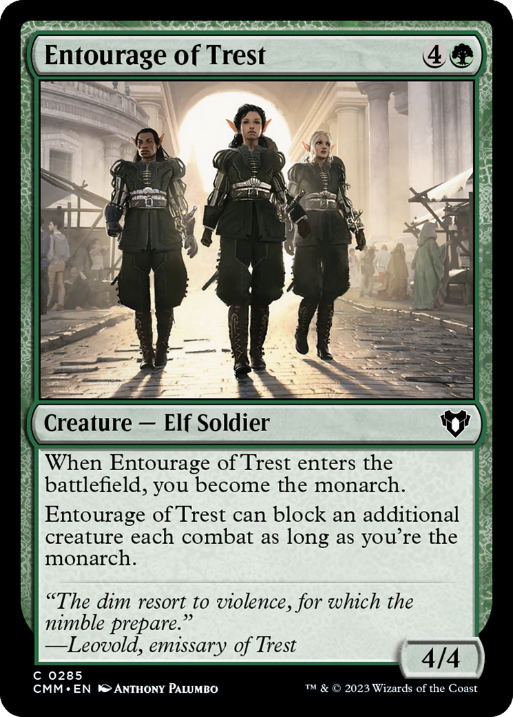 Entourage of Trest (CMM-285) [Commander Masters] Foil