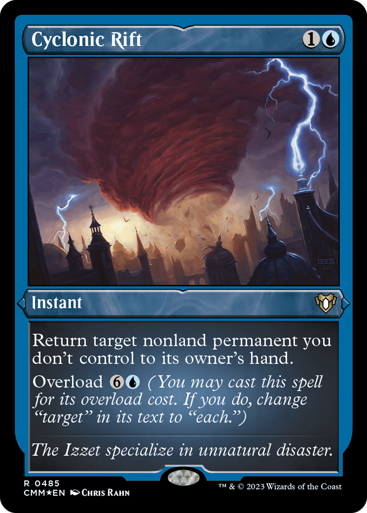 Cyclonic Rift (CMM-485) [Commander Masters] Etched Foil