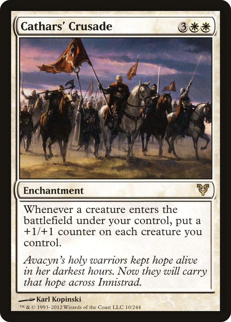 Cathars' Crusade (AVR-010) [Avacyn Restored] Foil
