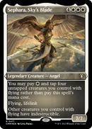 Sephara, Sky's Blade (Foil Etched) (CMM-471) [Commander Masters] Foil