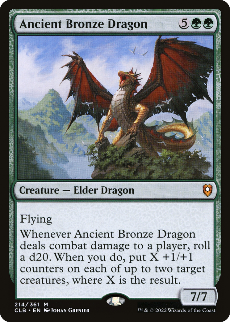 Ancient Bronze Dragon (CLB-214) [Commander Legends: Battle for Baldur's Gate]