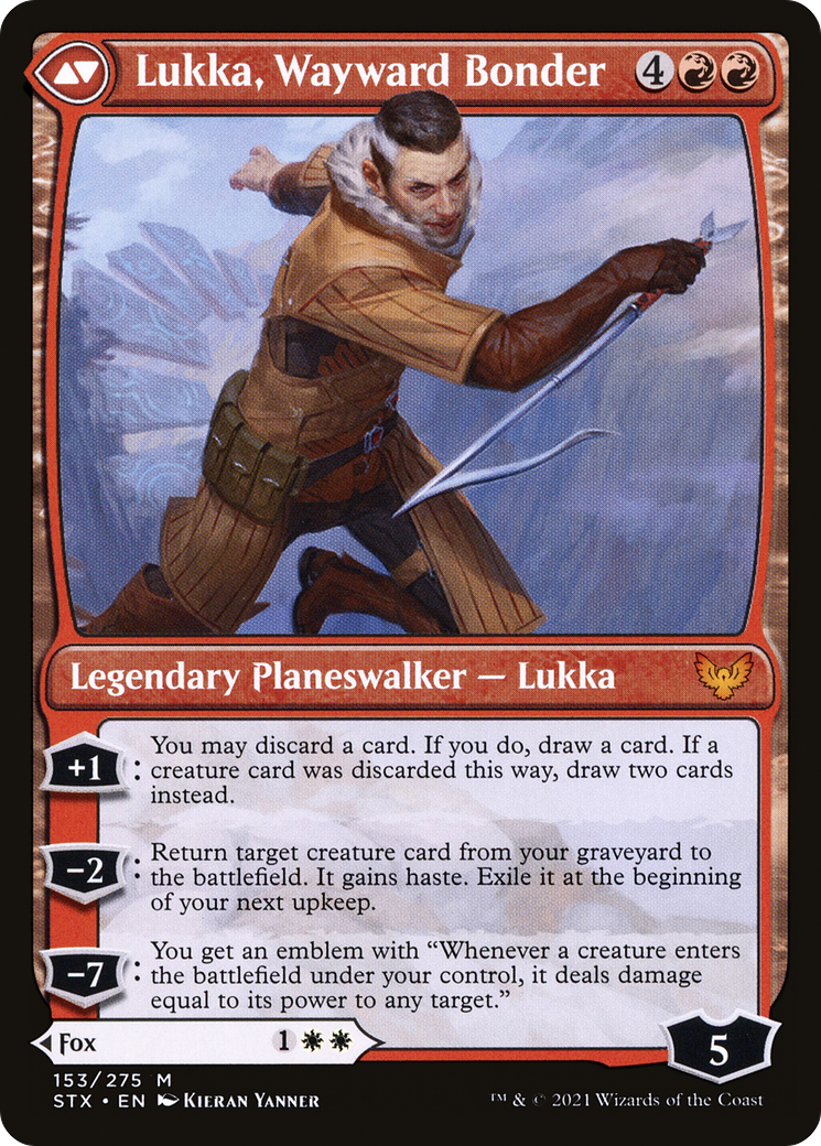 Mila, Crafty Companion // Lukka, Wayward Bonder (LIST-STX-153) [The List]