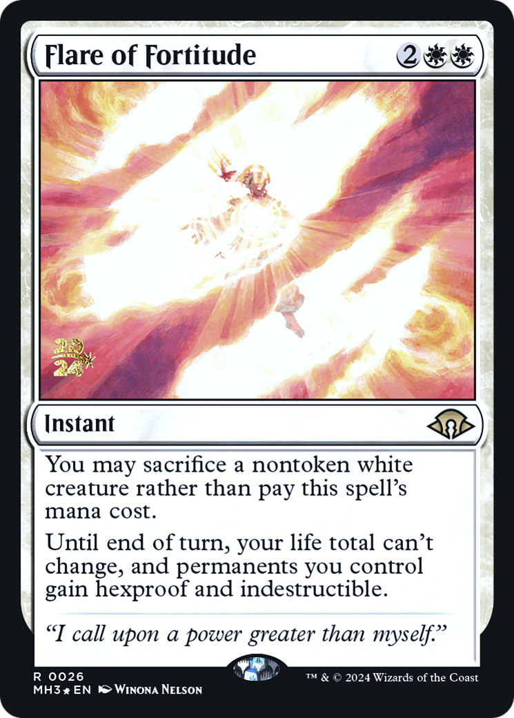 Flare of Fortitude (PRE-26S) [Modern Horizons 3 Promos] Foil