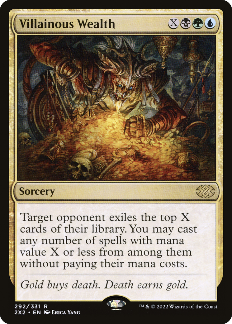 Villainous Wealth (2X2-292) [Double Masters 2022] Foil
