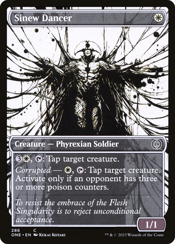 Sinew Dancer (Showcase) (ONE-286) [Phyrexia: All Will Be One] Foil