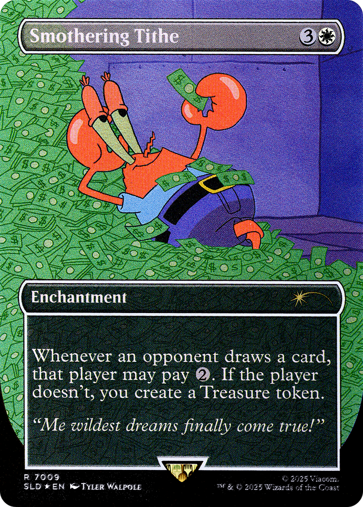 Smothering Tithe (SLD-7009) [Secret Lair Drop] (Borderless) Foil