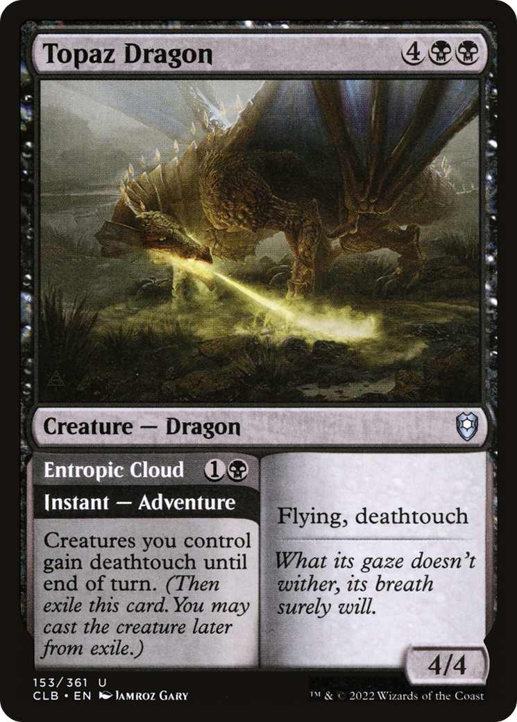 Topaz Dragon (CLB-153) [Commander Legends: Battle for Baldur's Gate]