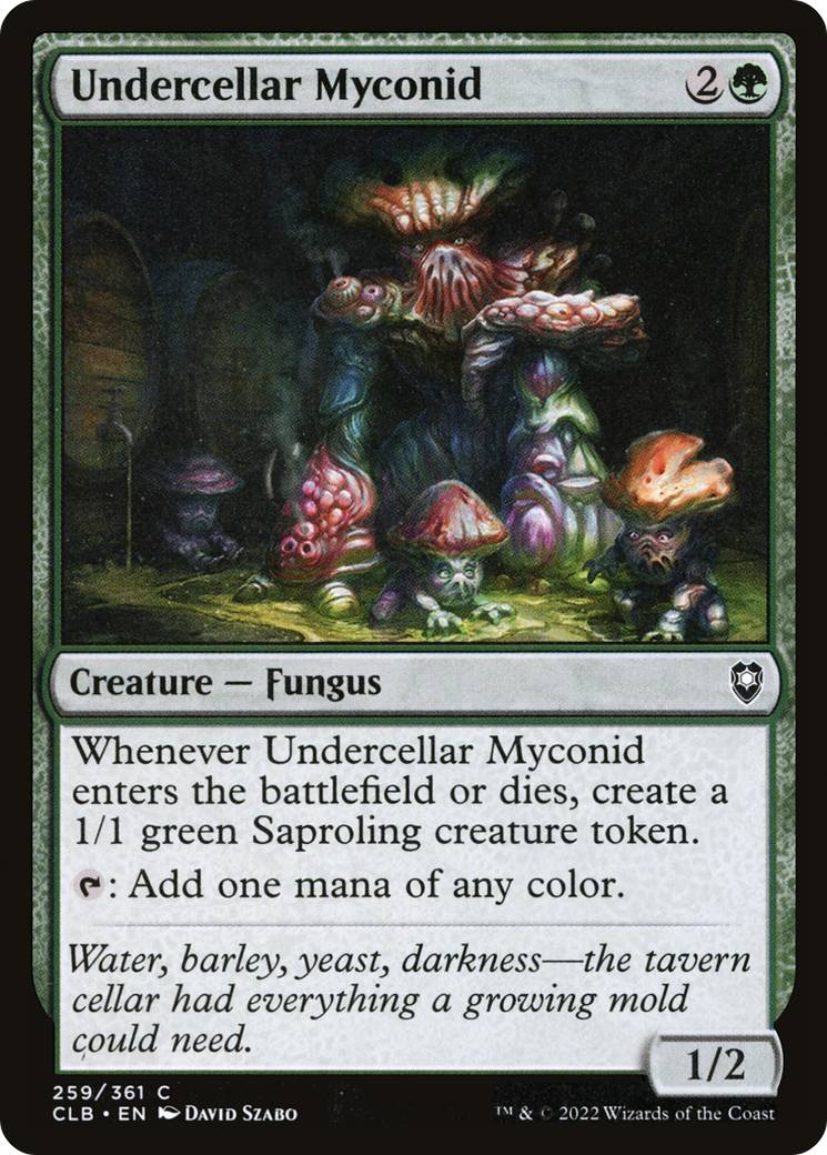 Undercellar Myconid (CLB-259) [Commander Legends: Battle for Baldur's Gate]