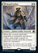 Brutal Cathar // Moonrage Brute (MID-007) [Innistrad: Midnight Hunt]: (Double Faced Transform) Foil