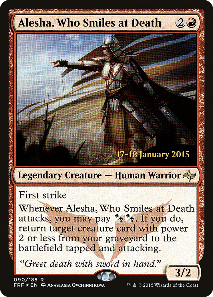 Alesha, Who Smiles at Death (PRE-90S) [Fate Reforged Promos] Foil