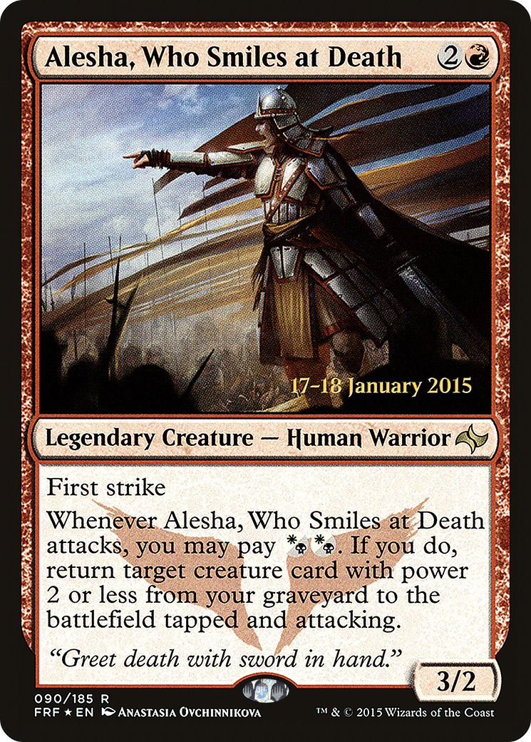 Alesha, Who Smiles at Death (PRE-90S) [Fate Reforged Promos] Foil
