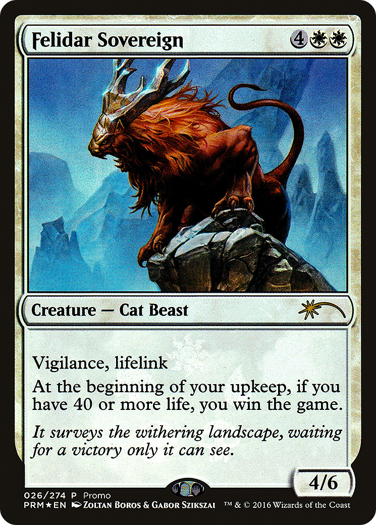 Felidar Sovereign (MEDIA-26★) [Battle for Zendikar Promos] Foil