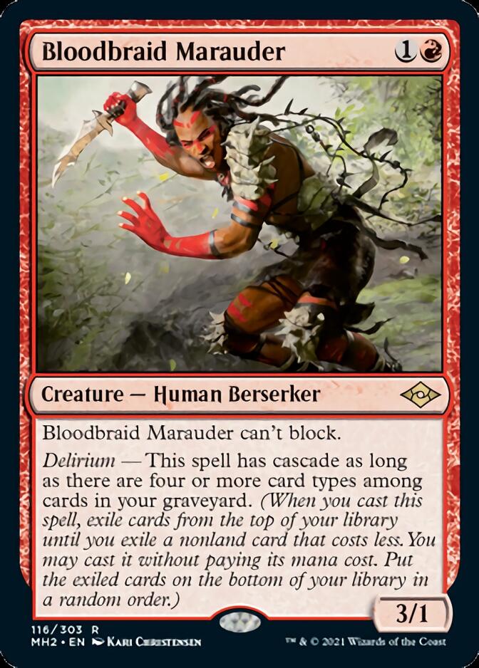 Bloodbraid Marauder (MH2-116) [Modern Horizons 2] Foil