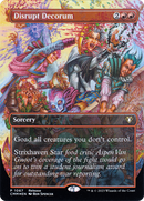 Disrupt Decorum (LARP-1067) [Commander Masters] (Borderless) Foil