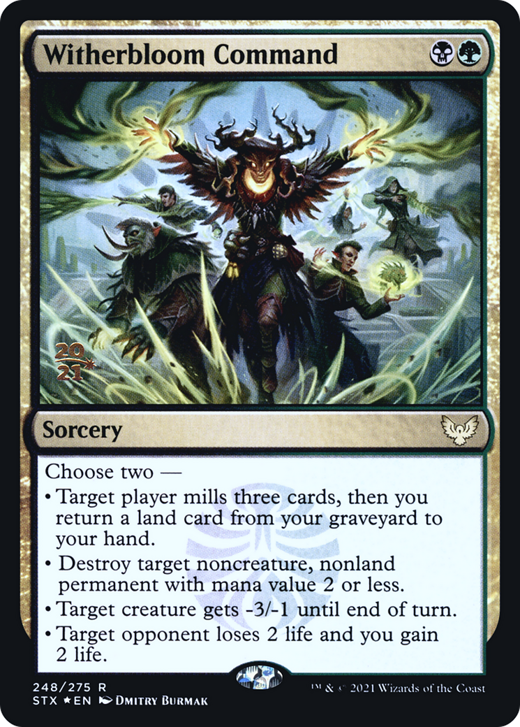 Witherbloom Command (PRE-248S) [Strixhaven: School of Mages Promos] Foil