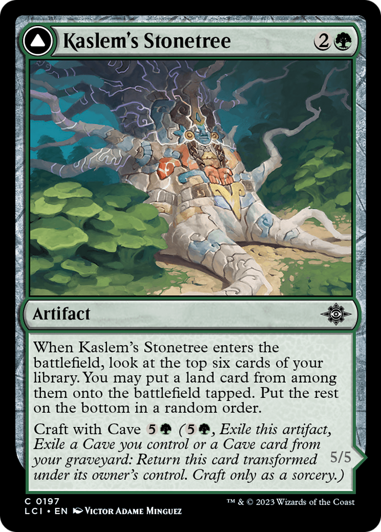 Kaslem's Stonetree // Kaslem's Strider (LCI-197) [The Lost Caverns of Ixalan] Foil