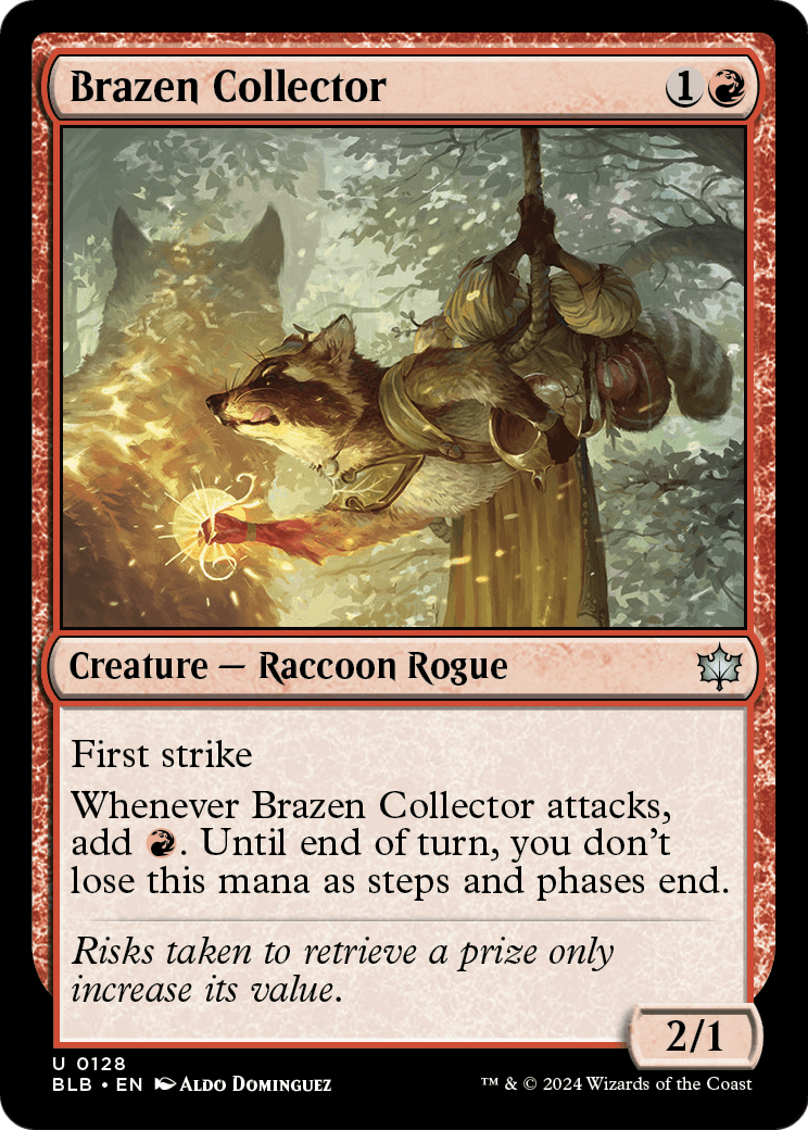Brazen Collector (BLB-128) [Bloomburrow] Foil