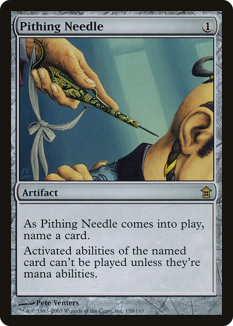 Pithing Needle (SOK-158) [Saviors of Kamigawa]