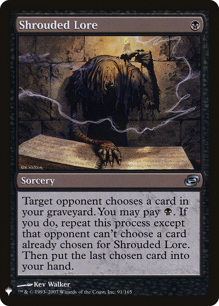Shrouded Lore (LIST-PLC-91) (Colorshifted) [The List]