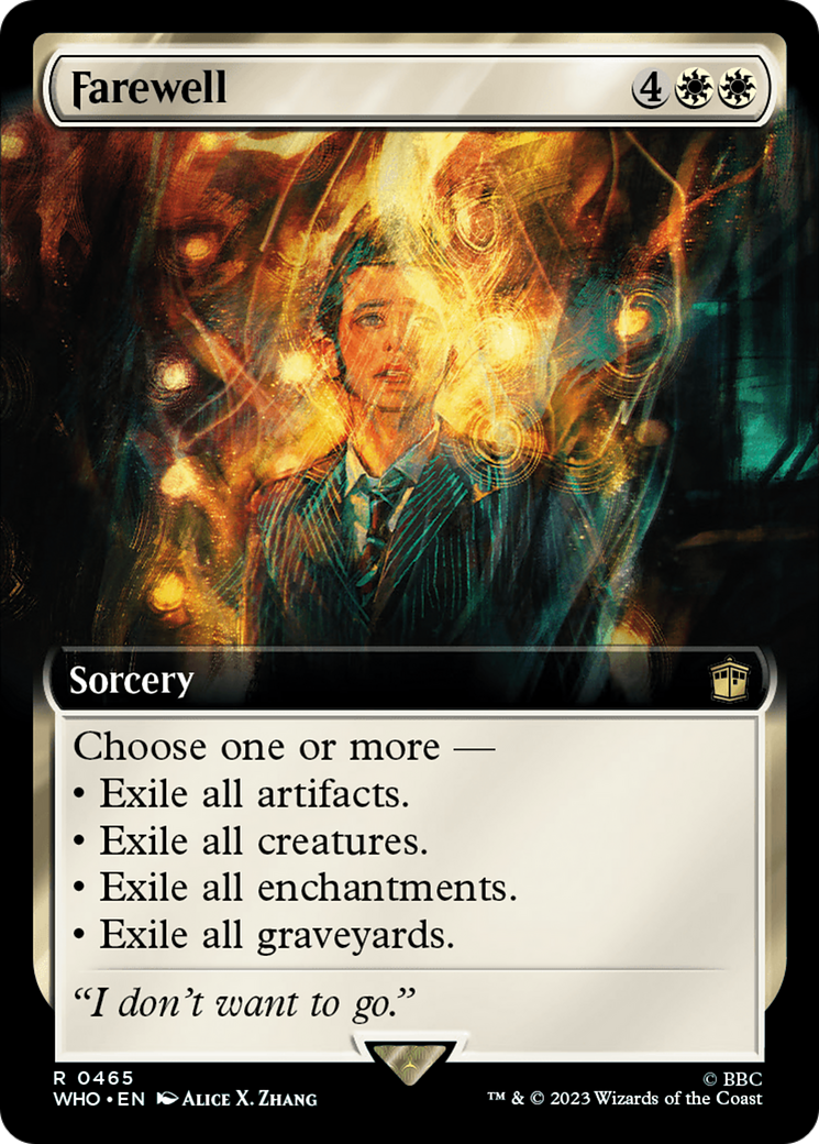 Farewell (WHO-465) [Doctor Who]: (Extended Art) Foil