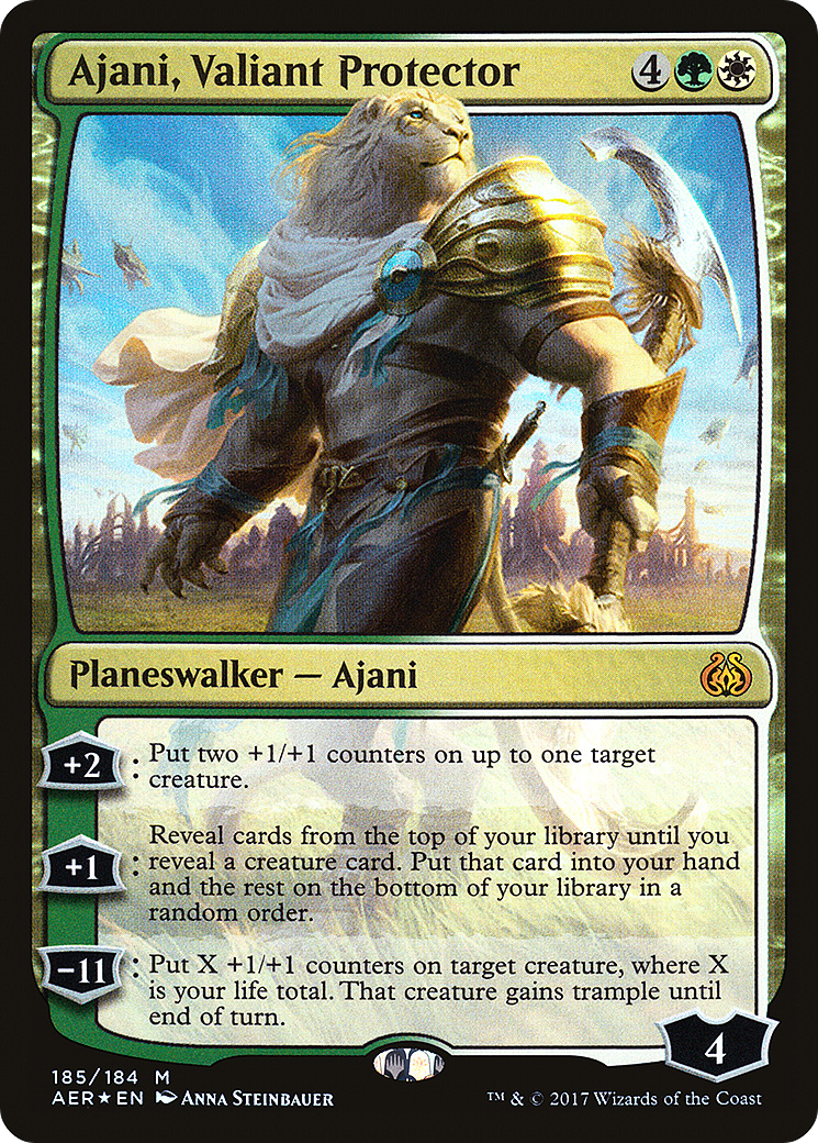 Ajani, Valiant Protector (AER-185) [Aether Revolt] Foil