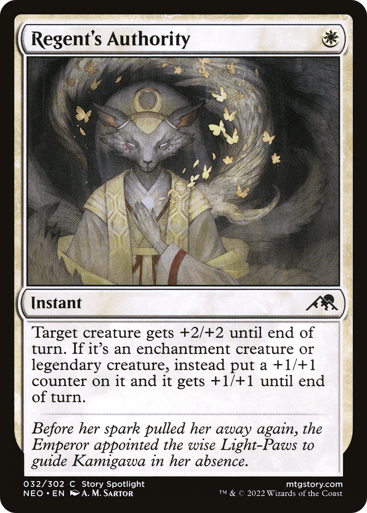 Regent's Authority (NEO-032) [Kamigawa: Neon Dynasty] Foil