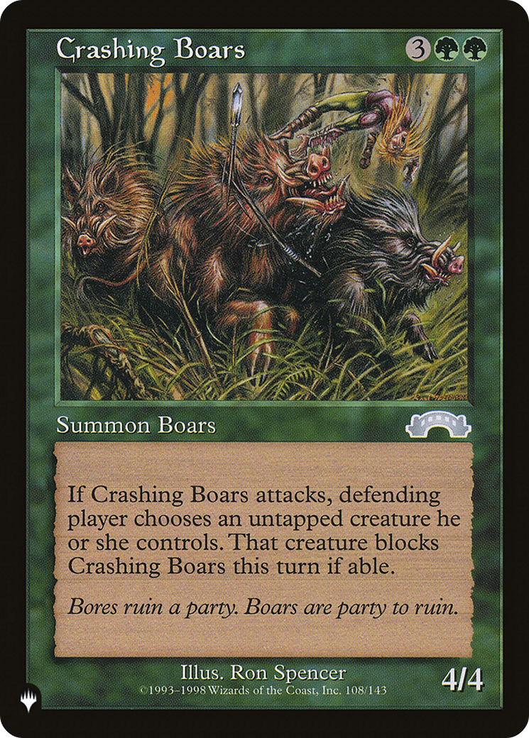 Crashing Boars (LIST-EXO-108) [The List]