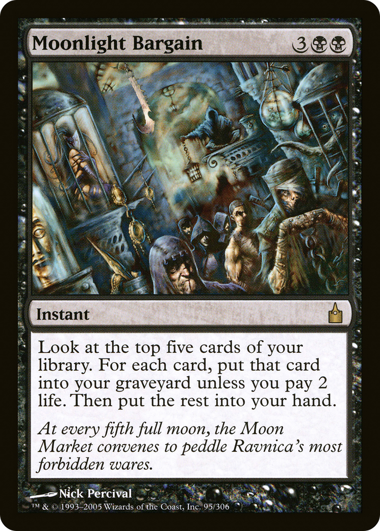 Moonlight Bargain (RAV-095) [Ravnica: City of Guilds] Foil